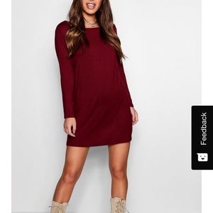Boohoo long sleeve dress. 8P